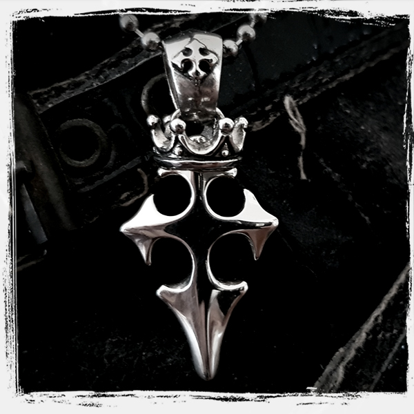 cross pendant with crown