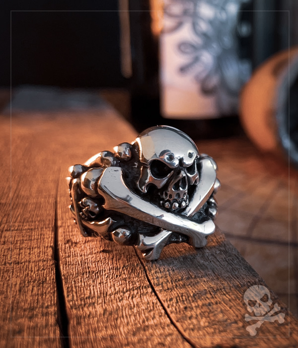 Skull and bones ring hotsell